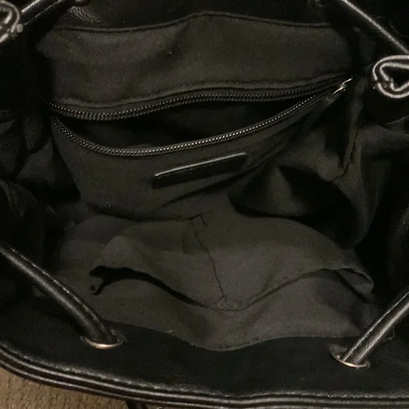 Clarks backpack purse. Black. Drawstring closure at top. Excellent condition. - Picture 3 of 6